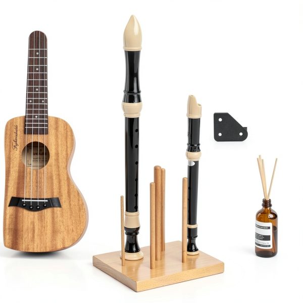 Kathfly Wood Recorder Stand for Musicians-3