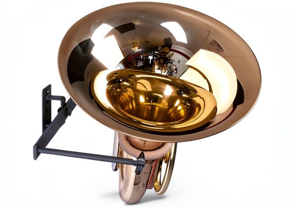 French Horn Hanger Gold Metal Adjustable Display Stand-1