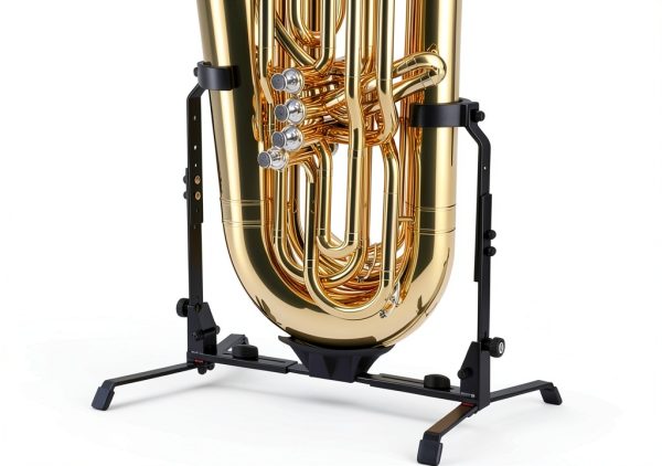 KM Tuba Stand Alloy Steel Adjustable Black-1