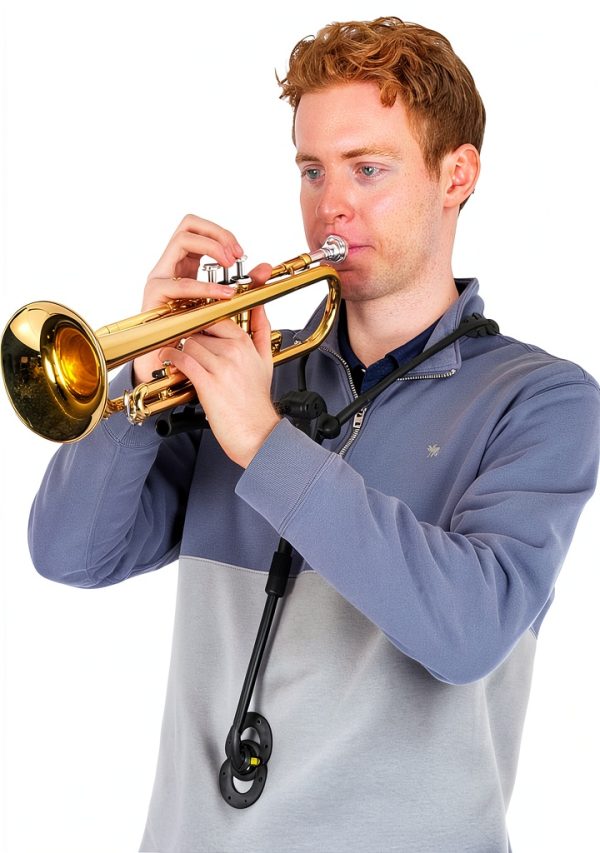 Trumpet Holder Plastic Aluminium Compact Stand-1