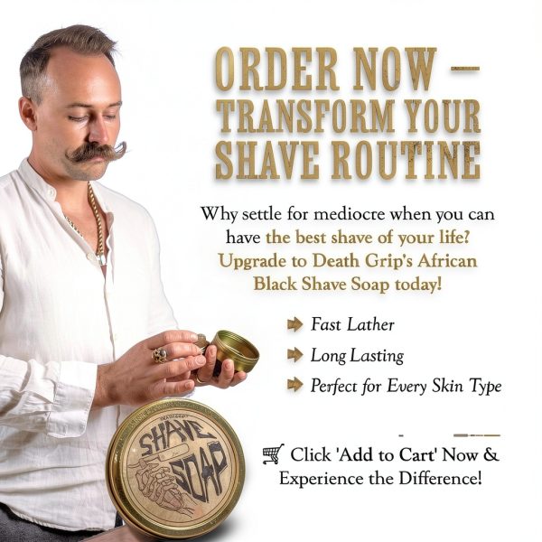 Shaving Soap Death Grip African Black Classic-6