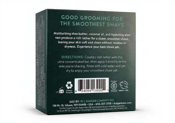 Shaving Soap Badger Organic Moisturizing for Men-1