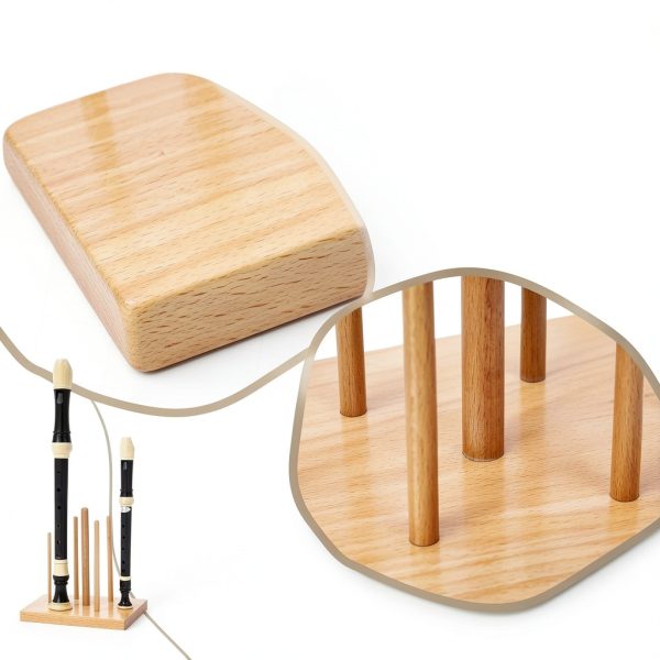 Kathfly Wood Recorder Stand for Musicians-2