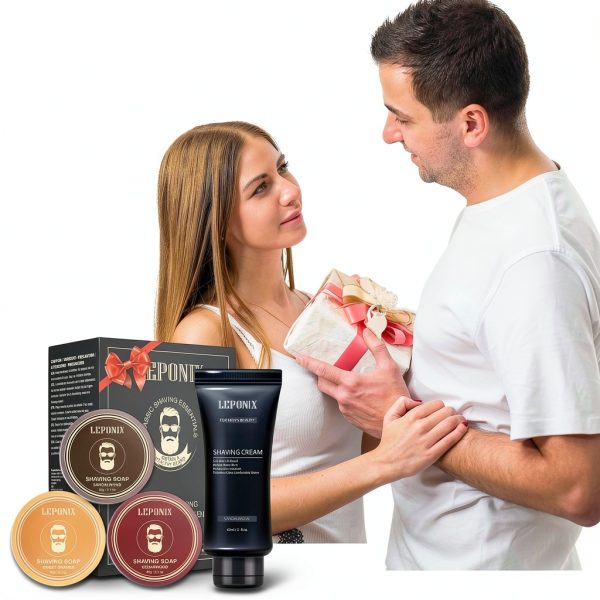 Shaving Soap Kit LEPONIX Premium Sandalwood Cream-6